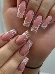 Multicolor  Collar    Color Nails Embellished   Beauty Tools Ongles Bling Bling, Nagel Tips, Her Nails, White Nail, Nagel Inspo, Prom Nails, Acrylic Nails Coffin, Pretty Acrylic Nails, Dope Nails