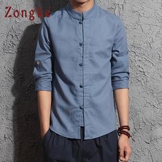 Hanfu Shirt, Spa Uniform, Chinese Men, Slim Blouse, Male Clothing, Men's Casual Shirts, Men Shirts, Summer Style Casual