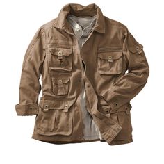 This multi-pocket twill jacket from Boulder Creek is customer top-rated for its durability, utility, and style. Customers rave about the fit, the sturdy pockets and how lightweight the jacket is. Army Field Jacket, Multi Pocket Vest, Maple Brown, Boulder Creek, Utility Vest, Golf Jackets, Twill Jacket, Chore Jacket, Parka Coat