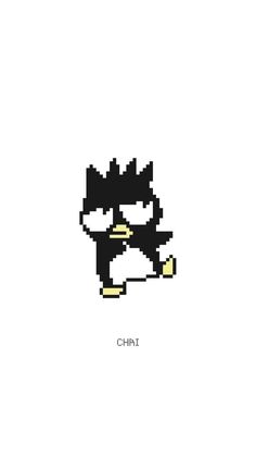 an image of a cat with the word chat on it's face in pixel style