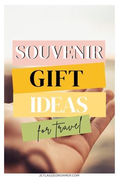 TEXT SAYS SOUVENIR GIFT IDEAS FOR TRAVEL. SOUVENIR. Airplane Travel, Planning Checklist, Packing Tips For Travel, Travel Packing, Money Tips, Saving Tips