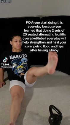 Strengthen Pelvic Floor, Workouts To Tone, Post Pregnancy Workout, Quick Workouts, Simple Exercise, Lose Thigh Fat, Baby Workout, Easy Exercises, Mommy Workout