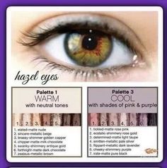 Hazel Green Eyes, Natural Make Up Tutorial, Hazel Eye Makeup, Tutorial Eyeliner, Makeup Tips For Older Women, Natural Make Up Looks, Autumn Color Palette, Autumn Palette, Makeup For Hazel Eyes