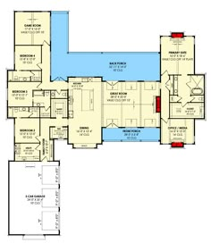 the first floor plan for this house