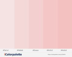 the color palette is pink and has different shades