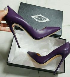 Trendy High Heels, Purple Shoes, Fashion High Heels