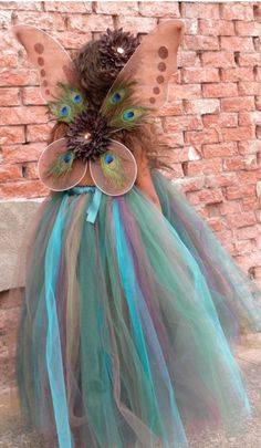 Peacock Tutu, Peacock Wings, Long Tutu, Fairy Costumes, Girls Tutu Dresses, Princess Fairy, Flower Girl Dresses Tutu