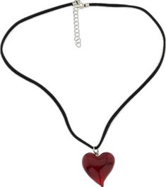 Artisan Jewelry Necklaces, Murano Glass Necklaces, Murano Glass Jewelry, Handcrafted Artisan Jewelry, Genuine Leather Bags, Glass Heart, Elegant Accessories, Heart Beads, Small Jewelry