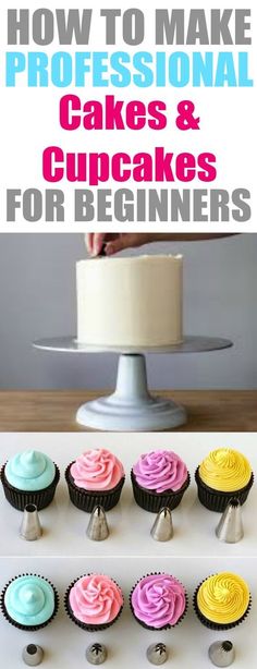 how to make professional cakes and cupcakes for beginners