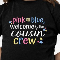 Gender Reveal Tshirts, Gender Reveal Shirts, Ice Cream Theme, Cousin Crew, Scrapbook Materials, Website Backgrounds, Blog Template, Pink Or Blue, Image Transfers