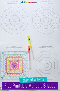 shape mandala drawing activity for kids Mandala Drawing For Kids, Mandala Practice Sheet, Drawing Activity For Kids, Mandala Practice, What Is A Mandala, Kids Art Activities, Shapes 3d, Drawing Activity