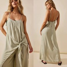 Brand New Without Tags. Size Xs. Fabric: 29% Linen & 71% Viscose Description: Relaxed, Wide-Leg Silhouette Front Tie Wrap Paneling, Sweetheart Neckline, Pleating At The Top, Tie Straps, Sleeveless Back Button Closures Chic Cotton Wide-leg Jumpsuits And Rompers, Chic Wide-leg Jumpsuits And Rompers For Loungewear, Chic Cotton Wide Leg Jumpsuits And Rompers, Chic Wide Leg Cotton Jumpsuits And Rompers, Chic Cotton Summer Jumpsuits And Rompers, Chic Cotton Jumpsuits And Rompers For Summer, Fitted Beach Jumpsuits And Rompers With Pockets, Beach Fitted Jumpsuits And Rompers With Pockets, Chic One-piece Summer Bottoms