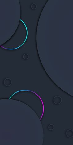 an abstract dark background with circles and bubbles