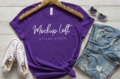 Boss Lady Shirt, Tshirt Knot, Military Kids, Boss Shirts, Outfit Mujer, Mama T Shirt, Purple T Shirts, T Shirt Mockup, Bella Canvas Tees