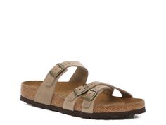 Casual Leather Toe Loop Footbed Sandals, Comfortable Toe Loop Sandals With Cushioned Footbed, Casual Leather Footbed Sandals With Arch Support, Casual Leather Footbed Toe Loop Sandals, Casual Toe Loop Sandals With Leather Footbed, Comfortable Toe Loop Sandals With Leather Footbed, Birkenstock Franca, Trending Handbags, Sneakers Heels