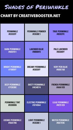 the shades of periwinkle chart by creative minds