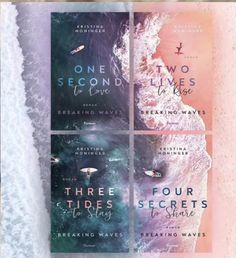 four books on the cover of one second to love, three tides and two seas