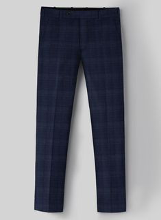 Revel in the elegance of design with the Loro Piana Gaetano Wool Silk Linen Pants—a seamless fusion of opulent wool, lustrous silk, and breathable linen. Adorned in a captivating blue hue embellished with intricate plaids, it embodies both timeless grace and contemporary sophistication. Meticulously tailored to precision, it radiates unparalleled luxury and refinement, effortlessly commanding attention in any setting, from the boardroom to chic daytime events. Elevate your ensemble with its versatile allure and unmatched artistry.   A marriage of elegance and comfort, Loro Piana fabrics are made using the highest quality raw materials in the world, in their purest form or blended together. A sophisticated response to the dictates of contemporary elegance, these fabrics lend themselves to a Fitted Wool Ankle-length Pants, Luxury Business Casual Trousers, Luxury Business Casual Pants, Elegant Wool Long Pants, Luxury Full-length Pants For Business Casual, Luxury Straight Dress Pants With Welt Pockets, Luxury Tailored Ankle-length Pants, Luxury Tailored Pants With Welt Pockets, Luxury Fitted Bottoms For Business Casual