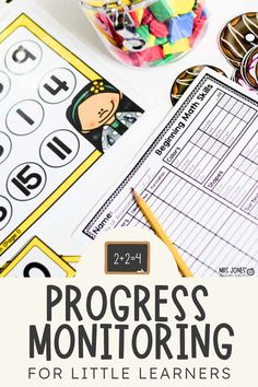 progress monitoring for little learners with text overlay