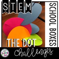 The Dot STEM Challenge by Lisa Taylor Teaching the Stars | Teachers Pay Teachers The Dot Activities, Dot Day Activities, Dot Activities, Peter Reynolds, Peter H Reynolds, The Dot Book, Stem Centers, Teaching Growth Mindset, Lisa Taylor