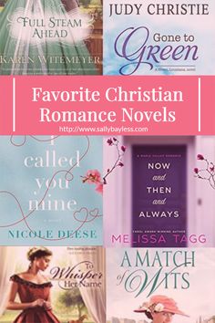 the covers of favorite christian romance novels