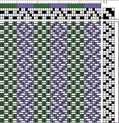 a cross stitch pattern with squares and lines