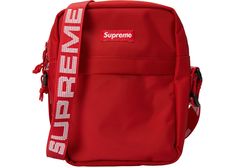 Supreme Shoulder Bag (SS18) Red Fanny Pack Fashion, Red Shoulder Bag, Supreme Accessories, Supreme Bag, Bags Online Shopping, Cheap Purses, Authentic Designer Handbags, Best Handbags, Side Bags