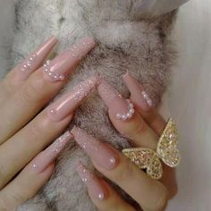 Full Nail Tips, Nails Holiday, Home Nails, Nails Salon, Her Nails, Fashion Creative, Nails Fashion, Nail Length, Crystal Nails