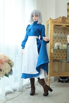 Genos Cosplay, Howls Moving Castle Cosplay, Sophie Howl's Moving Castle, 하울의 움직이는 성, Couple Cosplay, Cosplay Cute, Howls Moving Castle, Cute Cosplay, Manga Cosplay