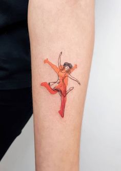 Dancing Tattoo The Dance Tattoo, Dance Tattoo Designs, Mosaic Tattoo, Dancing Tattoo, Hop Tattoo, Underwater Tattoo, Desert Tattoo, Dancer Tattoo, Dance Tattoo