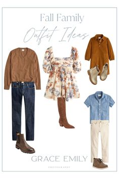 moodboard with fall family outfit ideas for photos Fall Family Outfit Inspiration, Fall Family Pictures Outfits Jewel Tones, October Family Photos Outfits Jeans, Fall Family Photos Blue And Tan, Fall Family Pictures Outfits Navy, Casual Fall Family Picture Outfits, Family Fall Pictures Outfits, Fall Family Photos Color Scheme