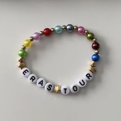 Eras Tour Clay Bracelets, Friendship Bracelets Ideas Words, Eras Bracelet Ideas Funny, Eras Tour Braclets Ideas, Ts Friendship Bracelet Ideas, Friendship Bracelets Taylor Swift Ideas