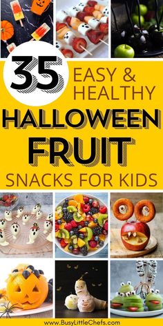 25 easy and healthy halloween fruit snacks for kids