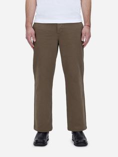 Work Pant ~ Crocodile Twill – 3sixteen Wide Leg Workwear Bottoms, Wide Leg Cotton Chinos, Cotton Wide-leg Work Pants, Chino Cotton Twill Work Pants With Belt Loops, Chino Cotton Twill Pants With Belt Loops, Straight Leg, Chino Cotton Twill Work Pants With Straight Hem, Chino Cotton Twill Jeans With Straight Hem, Cotton Wide Leg Work Pants With Belt Loops, Cotton Wide Leg Work Pants With Welt Pockets