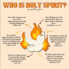 Who Is The Holy Spirit, Holy Spirit Bible Verses, Come Holy Spirit Prayer, Holy Spirit Quotes, Holy Spirit Prayer, Who Is God, Pentecost Sunday, Holy Girl, Learn The Bible