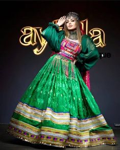 Afghan Wedding Dress - Etsy Green Floor-length Dress For Traditional Ceremonies, Green Maxi Dress For Traditional Ceremonies, Traditional Green Floor-length Dress, Traditional Green Dresses For Ceremonies, Green Dress For Traditional Ceremonies And Festive Season, Green Dresses For Traditional Ceremonies And Festivities, Festive Green Dress For Traditional Ceremonies, Traditional Green Festival Dress, Green Bohemian Gown For Festive Occasions