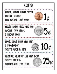 the money worksheet for counting coins