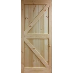 an open wooden door with no glass on the top and bottom panel, is shown