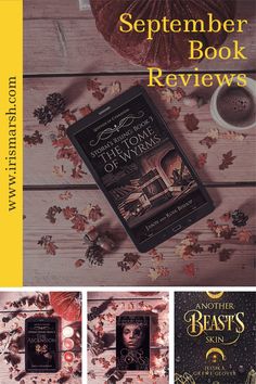 an image of a book cover with autumn leaves on it and the title, november book review