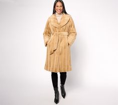 This epic Dennis Basso coat is proof: elegant, refined dressing has made a comeback. Layer the sumptuous shawl-collared style over sleek separates or a simple dress and pair with boots up to there. Unforgettable. From Dennis Basso. Faux Mink Coat, Dennis Basso, Mink Coat, Simple Dress, Shawl Collar, Simple Dresses, Shawl, Coats Jackets, Collar