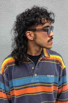 Long Mullet Short Sides, Hipster Mullet Men, Edgy Mullet Mens, Men’s Shag Mullet, Mullet From The Back, Mullet Men Long, Long Mullet Haircut, Tapered Mullet Men