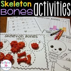 skeleton bones activities for kids to practice their skills