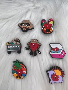 Bad Bunny Un Verano Sin Ti Croc Charms Bad Bunny Plates, Bad Bunny Shoe Accessories, Bad Bunny Ring, Bad Bunny Crocs Shoes, Ios 16 Bad Bunny Wallpaper, Bad Bunny Coasters, Crocs Bad Bunny Charms, Bad Bunny Inspired Jewelry, 6 Rings Bad Bunny