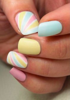 Rainbow Nail Art Designs, Elegant Touch Nails, Hot Nail Designs, Pastel Nails Designs, Pastel Clouds, Manicure Nail Designs