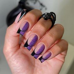 Get ready to spook up your nails this Halloween! 🎃👻💅 Check out these wickedly fun nail designs for the ultimate Halloween look. #HalloweenNails #NailArt #HalloweenInspo #SpookyNails #TrickOrTreat #NailGoals #HalloweenVibes #NailObsessed #HalloweenMakeup #NailsofInstagram 🕷️🦇🕸️ Purple Ombre Nails, Long Square Nails, Fake Nails With Glue, Nail Supplies, Stick On Nails, Nail Art Hacks