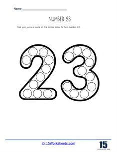 the number 23 worksheet