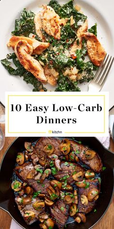 the top 10 easy low carb dinneres to eat in less than 30 minutes