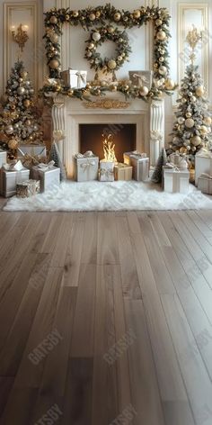 Gatsby Christmas White Vintage Fireplace Photography Backdrop Gbsx-00780 - Gatsby Backdrop White Photo Backdrop, Gatsby Christmas, Fireplace Photography, Fireplace Backdrop, Fireplace Photo, Christmas Photo Backdrop, Photoshoot Christmas, Picture Backdrop, Christmas Backdrops For Photography