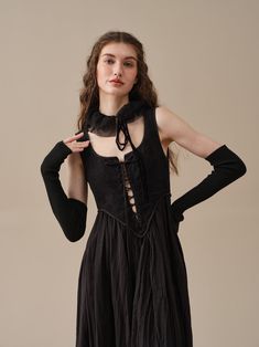 Elegant Mini Corset Dress With Lace-up Back, Black Party Maxi Dress With Lace-up Back, Winter Dresses With Lace Collar, Summer Party Dress With Lace Collar, Chic Lace Dresses With Lace-up Back, Chic Lace Dress With Lace-up Back, Chic Fall Dress With Lace Collar, Lace Collar Party Dress, Evening Dress With Lace Collar