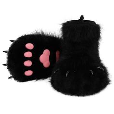 PRICES MAY VARY. Furry shoes, made of faux fur, paw pads, adjustable strap, soft cozy and smooth touch, cute, fluffy, making it look elegant. One size fit most people, big kid shoes sole length approx 11.02 inches, suit for over 8 years old. Adults shoes sole length approx 11.81 inches. If there is extra space in the shoes, you can fill them with a little stuff. These fuzzy plushy upper with thicken lining inside, non slip sole, is very comfortable, keep your feet bringing more warmth in cold we Fox Fursuit, Paw Shoes, Boots Costume, Paw Slippers, Funny Slippers, Fluffy Shoes, Bear Cat, Animal Slippers, Paw Pads